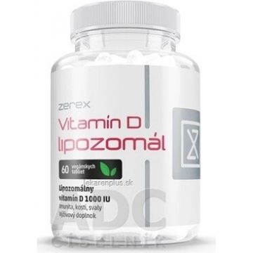 Zerex Vitamina D lipozomală 1000 UI 1×60 tbl, supliment alimentar