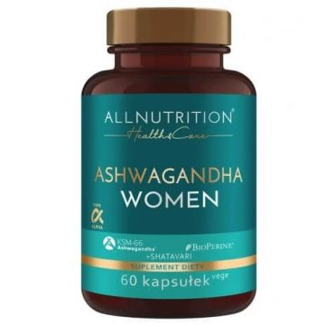 Allnutrition Sănătate amp; Îngrijire Ashwagandha Femei, 60 capsule