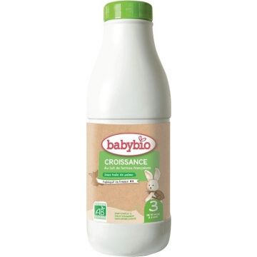 BABYBIO Croissance 3 lapte organic lichid pentru copii (1 l) 1×1 l