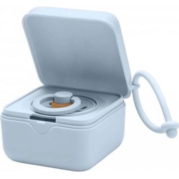 BIBS cutie suzetă, Baby Blue 1×1pcs, cutie suzetă albastru