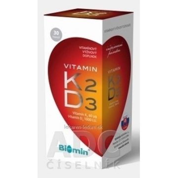 Biomin VITAMINA K2 + D3 1000 U.I. 1×30 cps, supliment alimentar