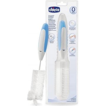 CHICCO Perie pentru biberoane și suzete 1×1 buc, pentru toate tipurile de biberoane