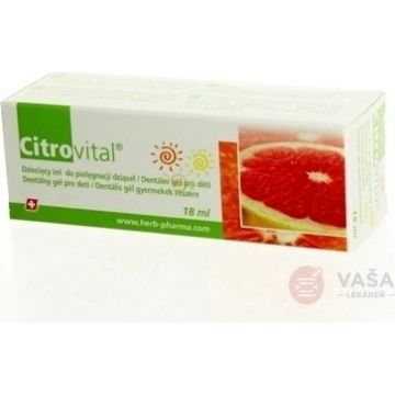 Citrovital Gel dentar pentru copii 1×18 ml, gel dentar pentru copii