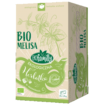 EkoFamily Bio Melissa, ceai organic din plante, 1,75 g x 20 pliculețe