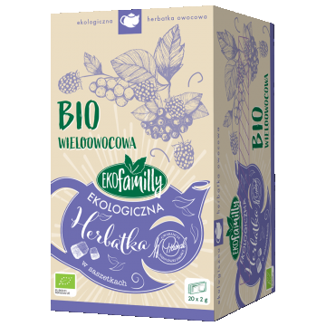 EkoFamily Bio Multifruit ceai organic de fructe, 2 g x 20 pliculețe