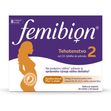Femibion 2 Sarcina, 56 tbl + 56 cps, supliment alimentar