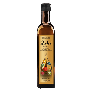 Goldfarmex Golden Oils Omega&ADEK Oil, presat la rece, nerafinat, 250 ml