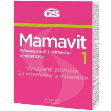 GS Mamavit 1 Planificare și primul trimestru 30 comprimate 1×30 tbl, supliment alimentar