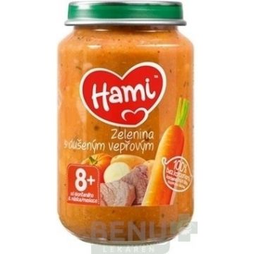 Hami Legume cu carne de porc înăbușită 1×200 g, de la sfârșitul celei de-a opta luni