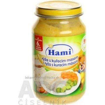 Hami starter Orez cu pui și morcovi 1×200 g, carne și legume starter