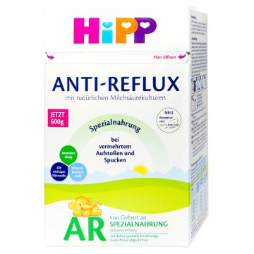 HiPP ANTI-REFLUX AR 1×600 g, formulă pentru sugari de la naștere