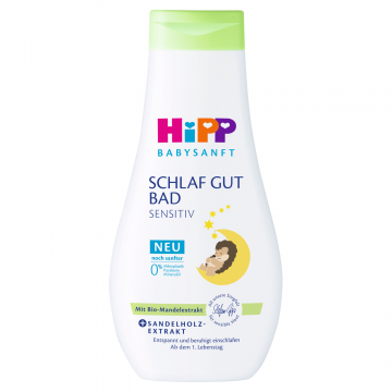 HiPP Babysanft, loțiune de baie de noapte calmantă, din prima zi, 350 ml
