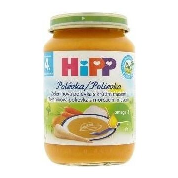 HIPP BIO SOAPĂ DE LEGUME Cu carne de curcan 1×190g, garnitură, supă de legume