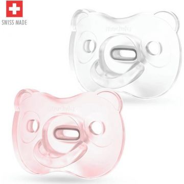 MEDELA suzetă pentru copii SOFT SILICONE Fată 1×2 buc