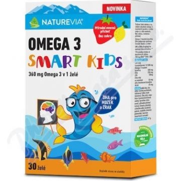 NATUREVIA OMEGA 3 SMART KIDS (30 jeleuri) 1×30 tbl, jeleu masticabil