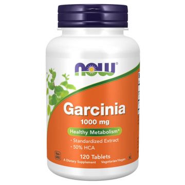 Now Foods Garcinia 1000 mg, tamarind Malabar, 120 comprimate vegane