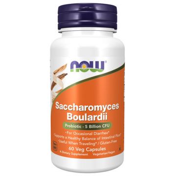 Now Foods Saccharomyces Boulardii, 60 capsule