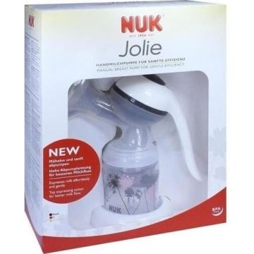 NUK JOLIE Pompă de sân manuală 1×1 set, pompă de sân manuală