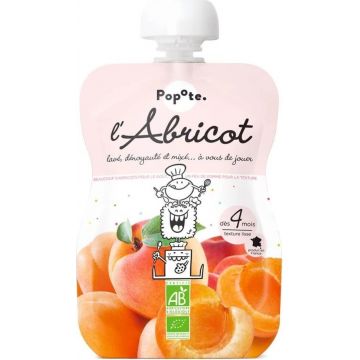 POPOTE Capsulă organică de caise 120 g, 4+ 1×120 g