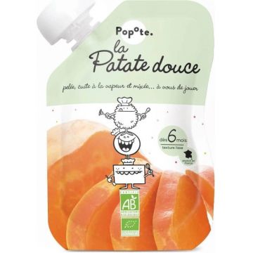 POPOTE Capsulă organică de cartof dulce 120 g, 6+ 1×120 g