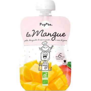 POPOTE Capsulă organică de mango 120 g, 6+ 1×120 g