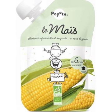 POPOTE Capsulă organică de porumb dulce 120 g, 6+ 1×120 g