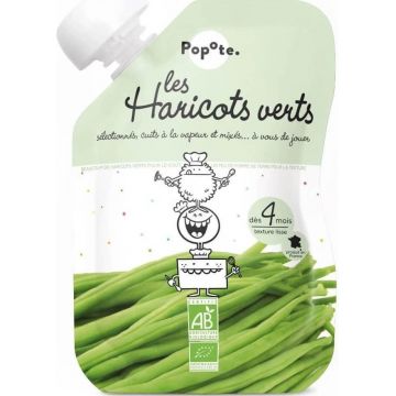 POPOTE Fasole verde organică capsulă 120 g, 4+ 1×120 g