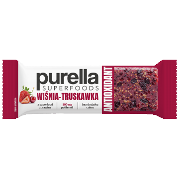 Purella Superfoods Antioxidant Bar, cireșe-frunze, 40 g