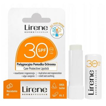 Ruj de protecție Lirene Lipstick SPF 30, 4.6 g