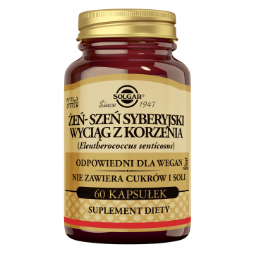 Solgar Ginseng siberian, 60 capsule vegetale