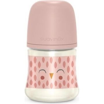 SUAVINEX | Sticlă BONHOMIA 150 ml fiziologică SX PRO +0 SF - roz 1×150 ml, biberon