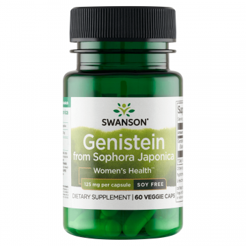 Swanson Genistein din Sophora Japonica 125 mg, 60 capsule vegetariene