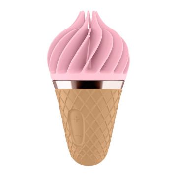 Sweet Treat Stimulator oftalmic în formă de piatră de înghețată Roz