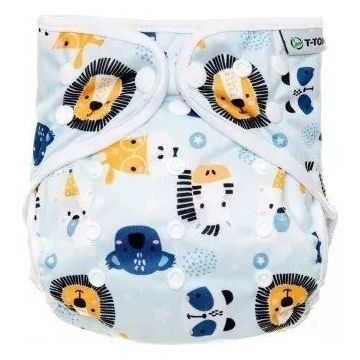 T-TOMI Nappy Nappy AIO - Set de schimbare Patent Animals 1×2 buc, chiloți pentru scutece