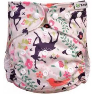 T-TOMI Scutece AIO - Set de schimbare snaps Forest 1×2 buc, chiloți scutec