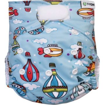 T-TOMI Scutece AIO - Set de schimbare Velcro Baloane de aer 1×2 buc, chiloți de scutec