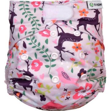 T-Tomi Scutece Scutece AIO - Set de schimbare Velcro Forest 1×2 bucăți, chiloți pentru scutece