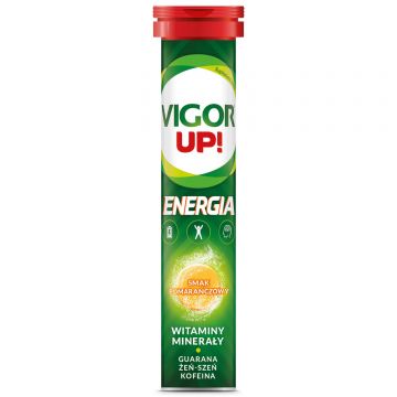 Vigor Up! Energy, aromă de portocale, 20 comprimate efervescente