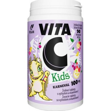 Vitabalans VITA C KIDS 100 MG 1×90 tbl, supliment alimentar