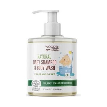 Wooden Spoon Baby Shower Gel/Shampoo 2in1 fără parfum 300ml 1×300ml, gel de duș pentru copii