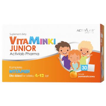 Activlab Pharma VitaMinki Junior, aromă de portocale, 30 pliculețe