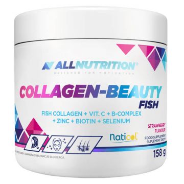 Allnutrition Colagen-Beauty Fish, pulbere, aromă de căpșuni, 158 g