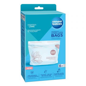 Canpol Babies, pungi de sterilizare pentru microunde, 6 bucăți