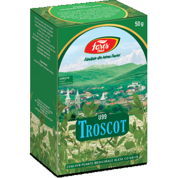 Ceai Troscot iarbă, U99, 50 g, Fares