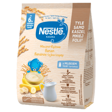 Cereale Nestle cu lapte și orez, banane, fără gluten, după 6 luni, 230 g