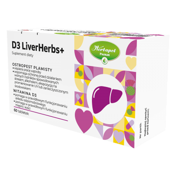 D3 LiverHerbs+, 60 comprimate