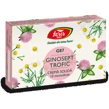 Ginosept Trofic crema solida, 10 monodoze, Fares