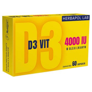 Herbapol Lab D3 Vit 4000 UI, 60 capsule