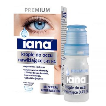 Iana Premium, picături hidratante pentru ochi 0,4% HA, 10 ml