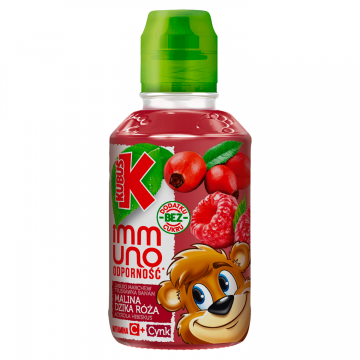 Kubuś Immuno Odporność, suc, zmeură, acerola, măceșe, 200 ml